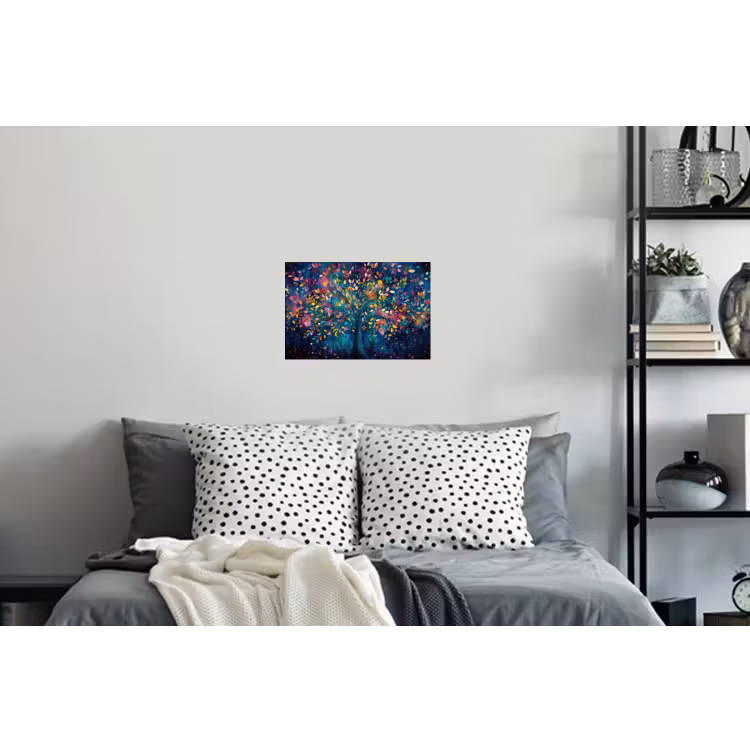 Kleurrijk - Boom - Magisch - Abstract Muursticker klein -slaapkamer