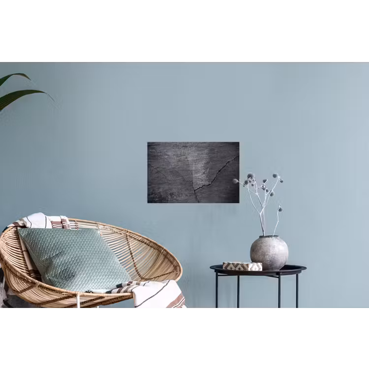 Beton - Zwart - Scheur Muursticker klein -plant