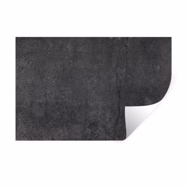 Beton - Zwart - Grijs - Rustiek - Industrieel Muursticker klein -3d
