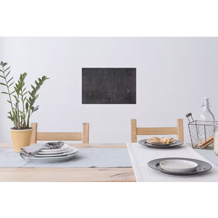 Beton - Zwart - Grijs - Rustiek - Industrieel Muursticker klein -eettafel