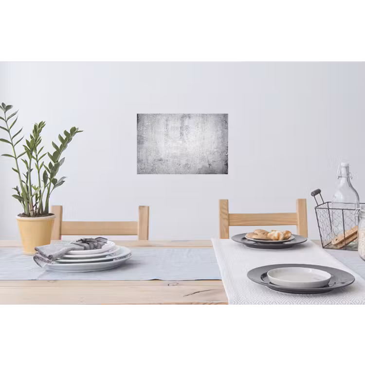 Beton - Grijs - Patroon - Vintage - Industrieel Muursticker klein -eettafel