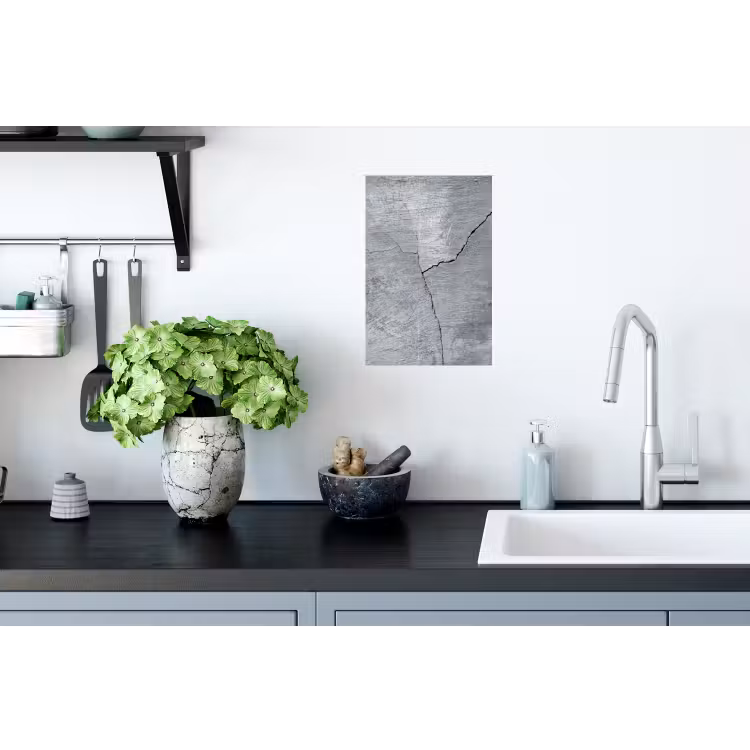 Beton - Grijs - Scheur Muursticker klein -keuken