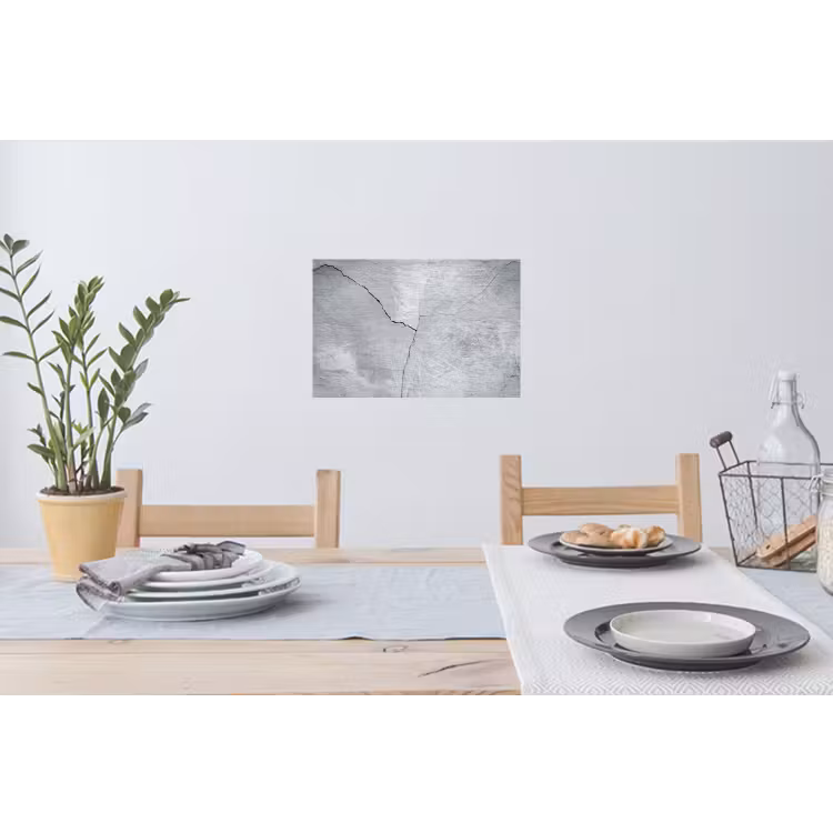 Beton - Scheur - Grijs Muursticker klein -eettafel