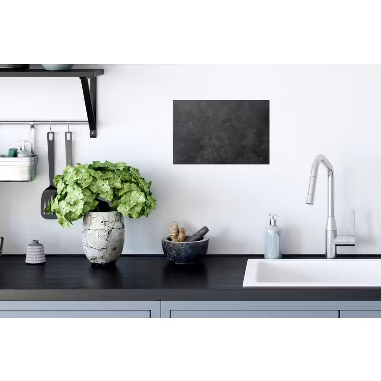 Beton - Structuur - Industrieel - Zwart - Grijs Muursticker klein -keuken