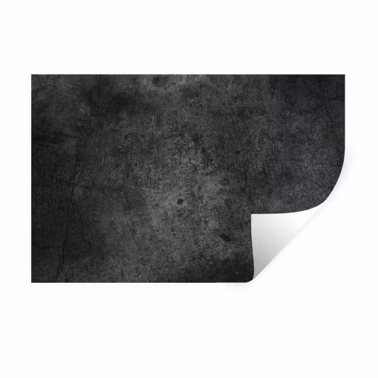 Beton - Structuur - Retro - Zwart - Grijs - Rustiek Muursticker klein -3d