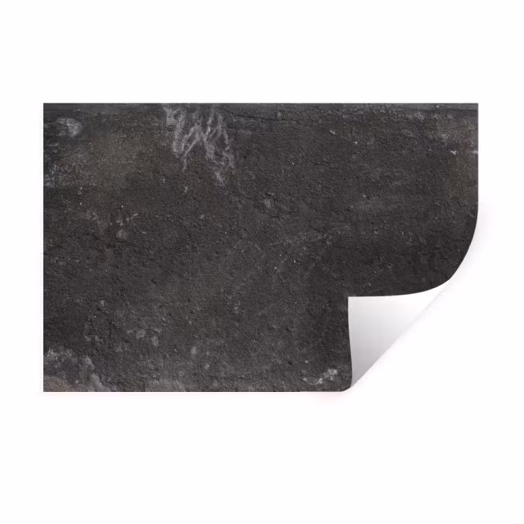 Beton - Muur - Zwart - Vintage - Industrieel Muursticker klein -3d