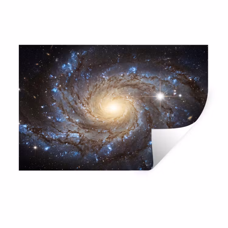 Kosmos - Sterrenstelsel - Donker Muursticker klein -3d