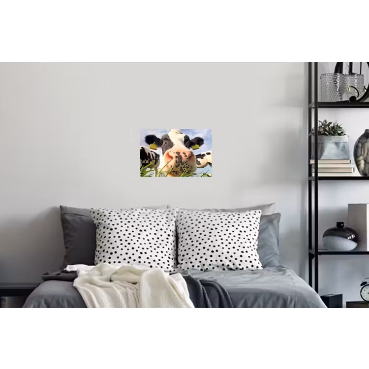 Koe - Boerderij - Gras - Dieren Muursticker klein -slaapkamer