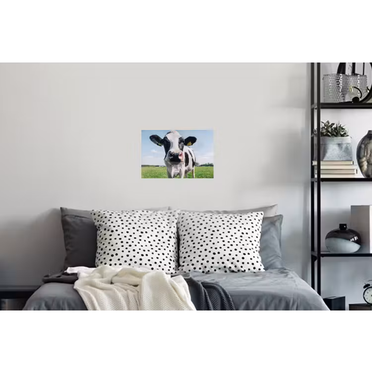 Koe - Weiland - Natuur - Dieren - Gras Muursticker klein -slaapkamer