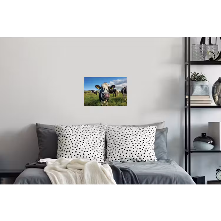 Koe - Tong - Weide Muursticker klein -slaapkamer