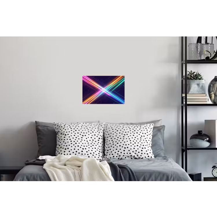 Kruisen - Lasterstralen - Neon Muursticker klein -slaapkamer