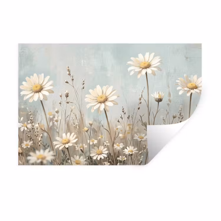 Madelief - Illustratie - Wit Muursticker klein -3d