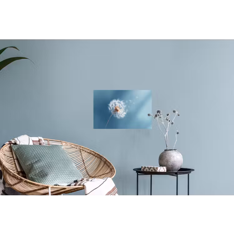 Paardenbloem - Wind - Blauw Muursticker klein -plant