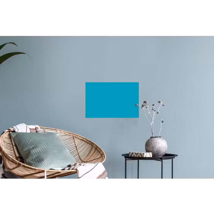 Deep - Turquoise - Turkoois Muursticker klein 286 -plant