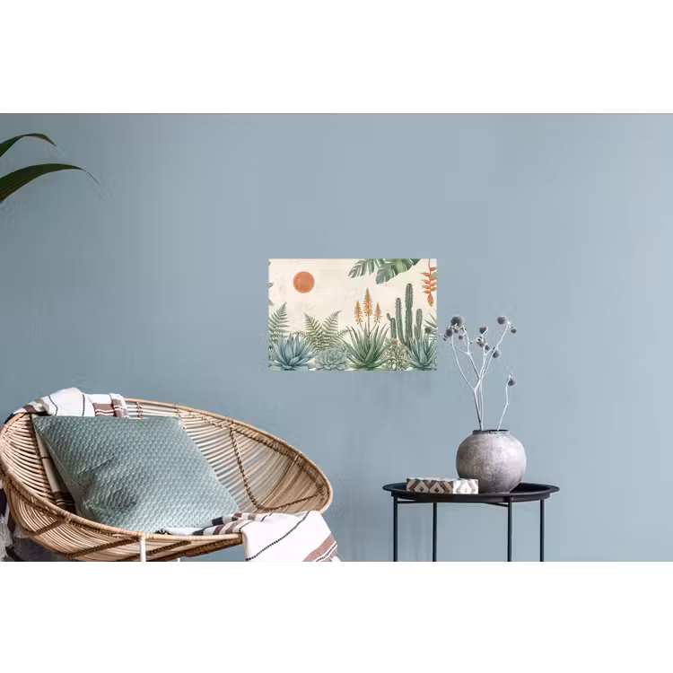 Woestijn - Planten - Groen Muursticker klein -plant