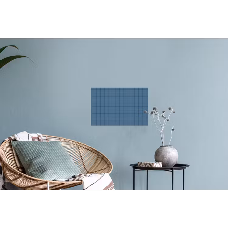Ruiten - Geometrisch - Blauw Muursticker klein 286 -plant