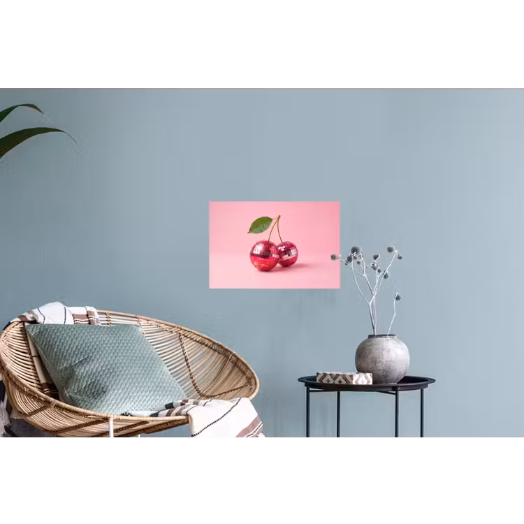 Disco - Kersen - Roze Muursticker klein -plant
