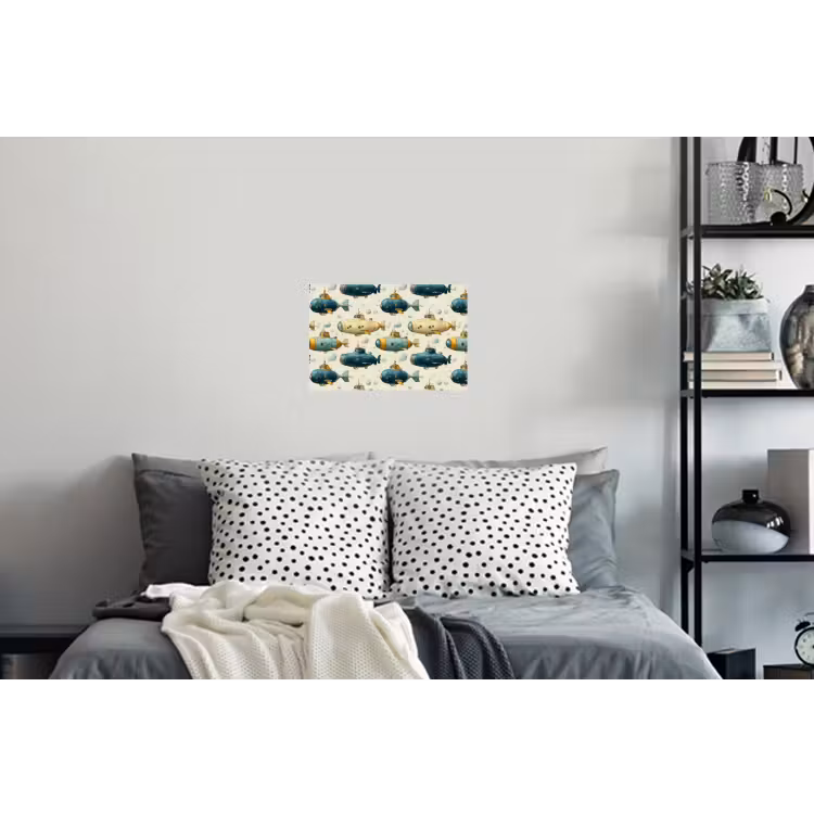 Duikboot - Fantasie - Kleurrijk Muursticker klein 286 -slaapkamer