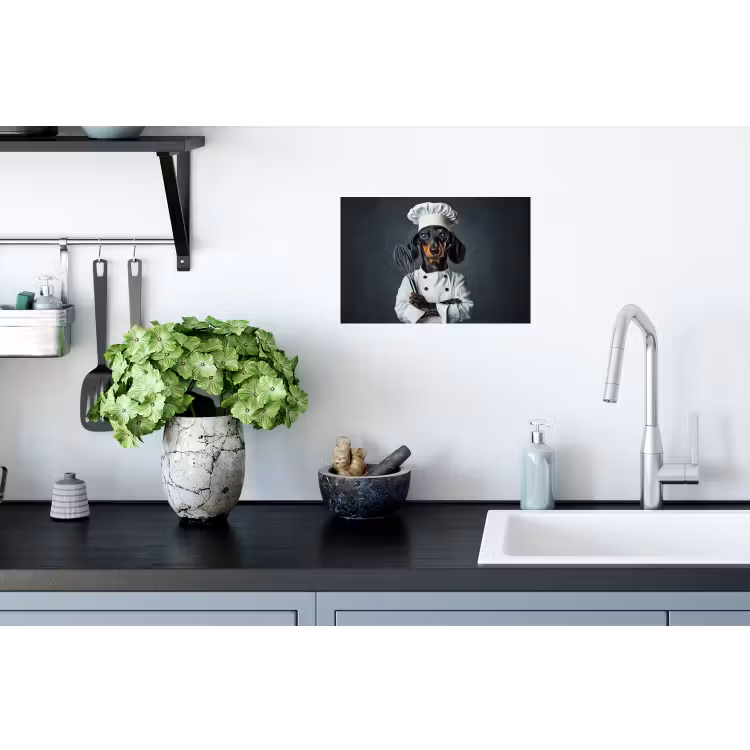 Hond - Garde - Kok Muursticker klein -keuken