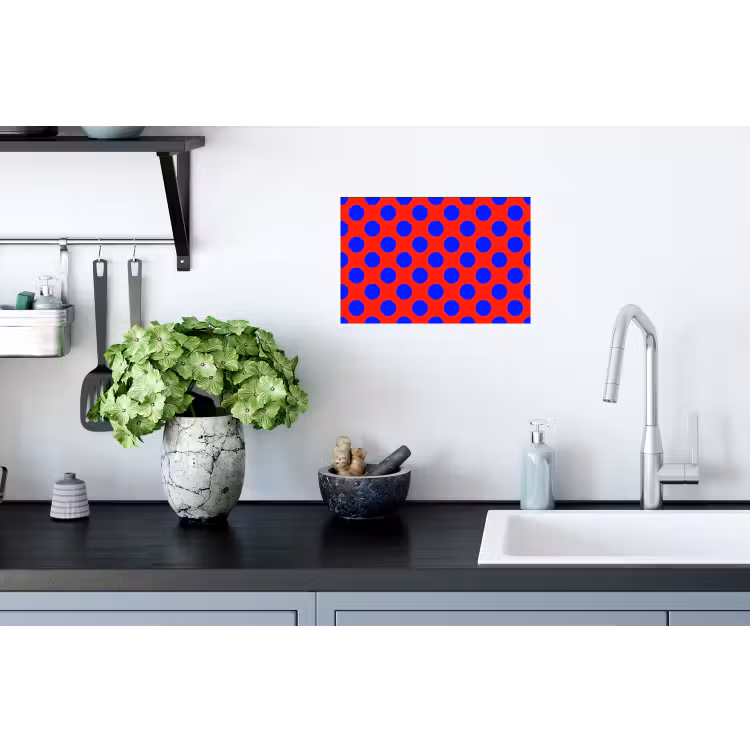 Dots - Klassiek - Rood Muursticker klein 286 -keuken