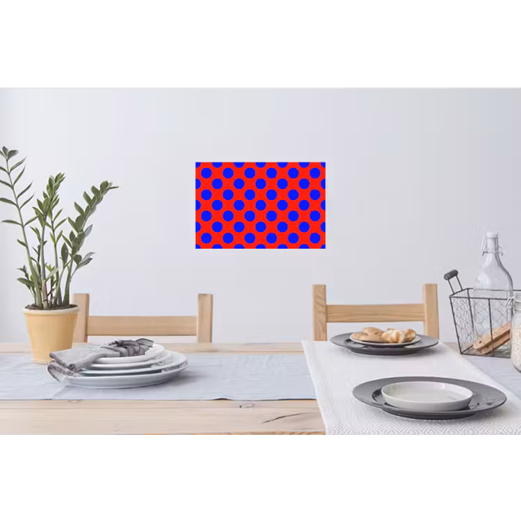 Dots - Klassiek - Rood Muursticker klein 286 -eettafel