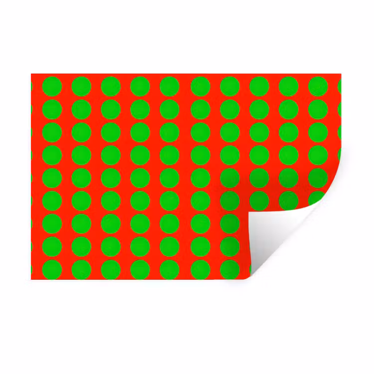 Stippen - Patroon - Groen Muursticker klein 286 -3d