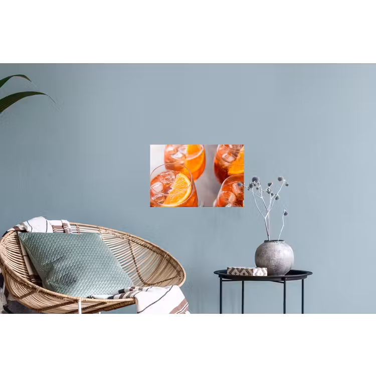 Drank - Sinaasappel - IJs - Zomer - Oranje Muursticker klein -plant