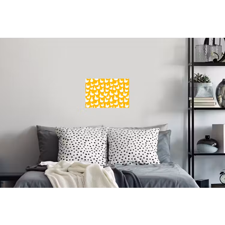 Eendjes - Patroon - Geel Muursticker klein 286 -slaapkamer