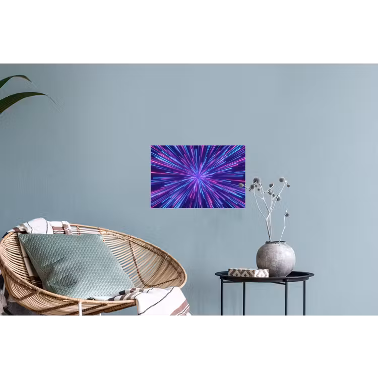 Dynamisch - Ruimte - Kleurrijk Muursticker klein -plant