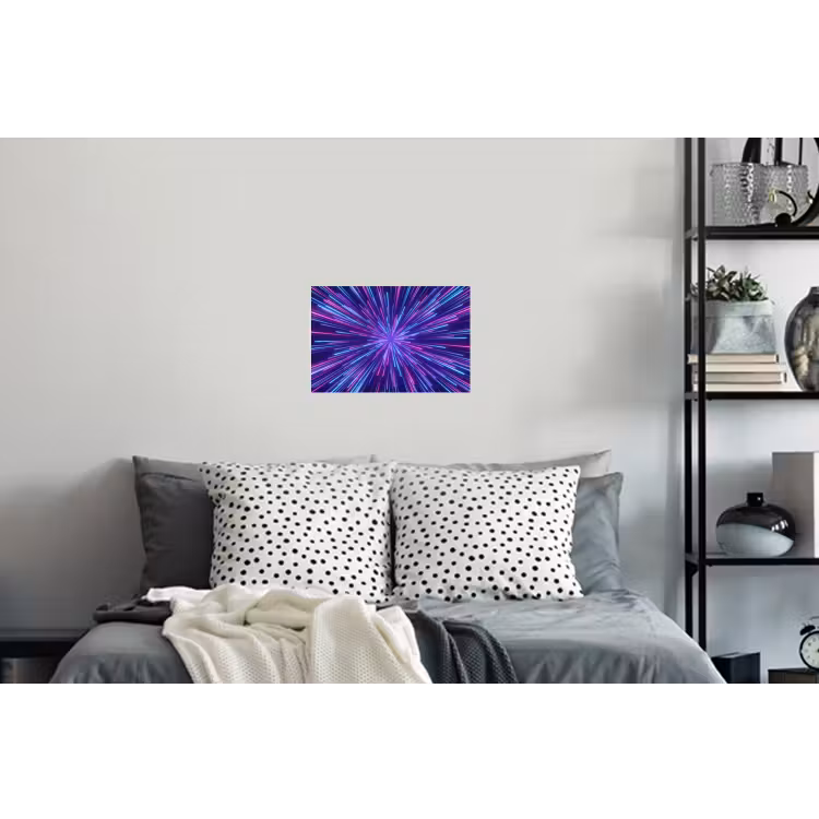 Dynamisch - Ruimte - Kleurrijk Muursticker klein -slaapkamer