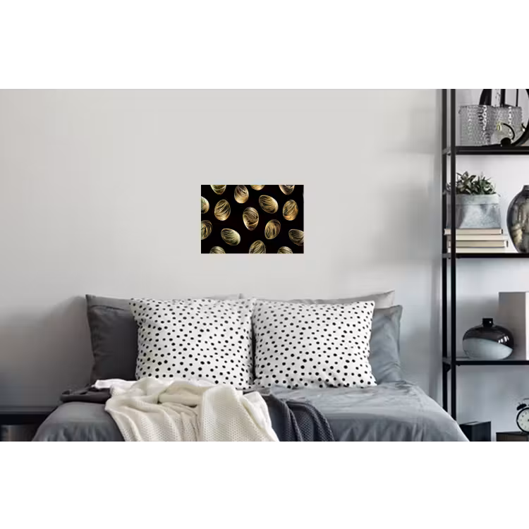 Eieren - Goud - Patroon Muursticker klein -slaapkamer