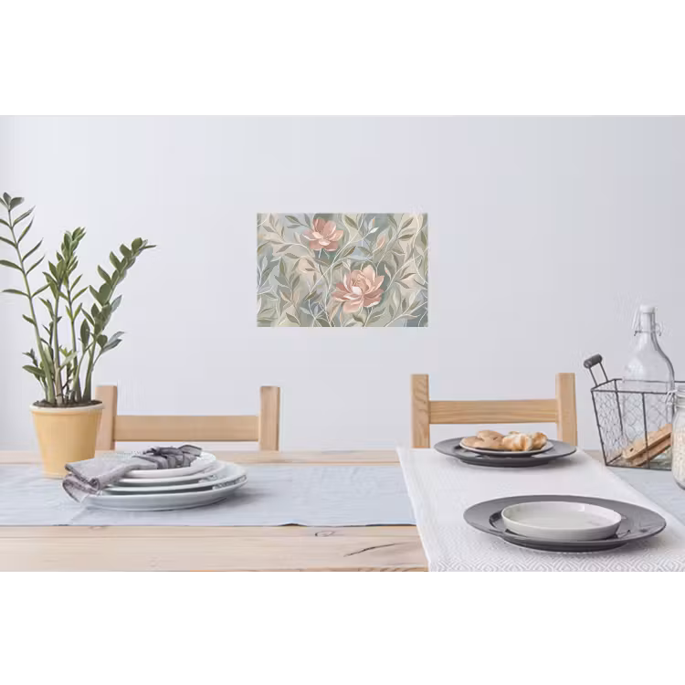 Elegant - Romantiek - Roze Muursticker klein -eettafel