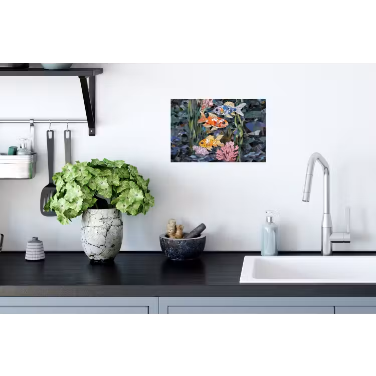 Vissen - Koraal - Zee - Mozaïek Muursticker klein -keuken