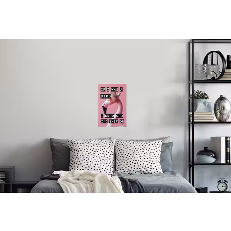 Flamingo - Roze - Vogel - Decoratie Muursticker klein -slaapkamer