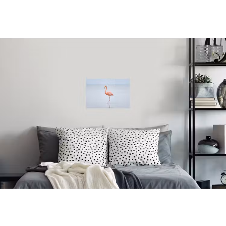 Flamingo - Zee - Roze Muursticker klein -slaapkamer
