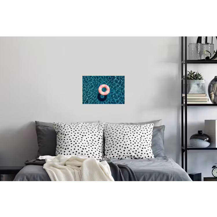 Drijvend - Zwemband - Water Muursticker klein -slaapkamer
