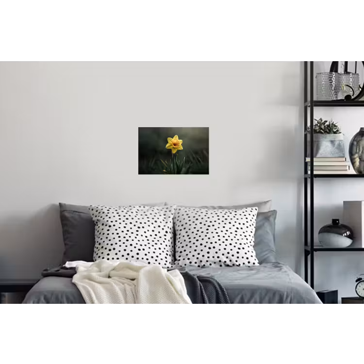 Bloem - Narcis - Gras - Geel Muursticker klein -slaapkamer