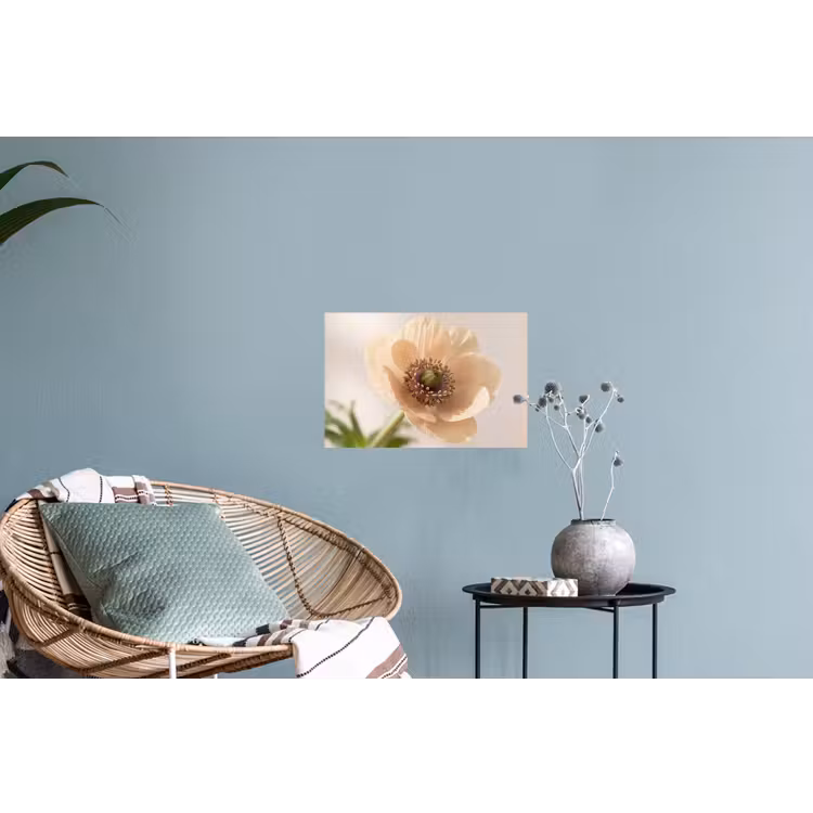 Bloem - Minimalistisch - Groen Muursticker klein -plant
