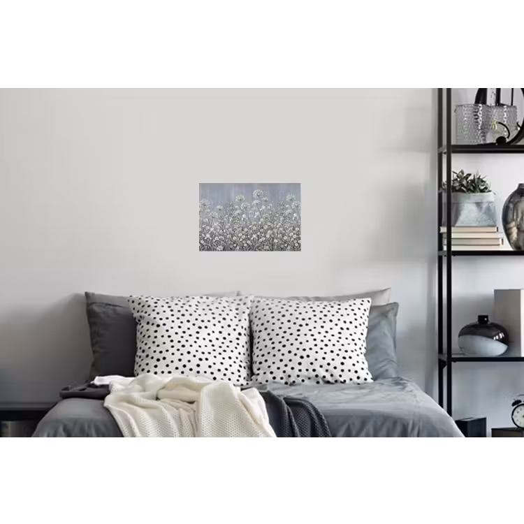 Bloemen - Botanisch - Blauw Muursticker klein -slaapkamer