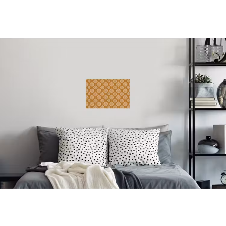 Bloemen - Modern - Oker Muursticker klein 286 -slaapkamer