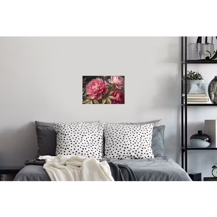 Bloemen - Roze - Klassiek - Natuur Muursticker klein -slaapkamer