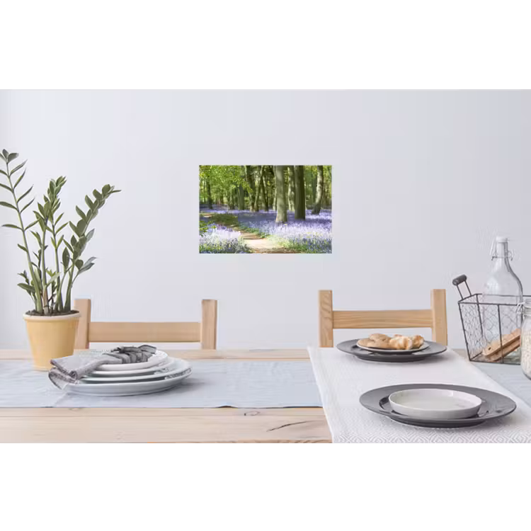 Bos - Pad - Wilde Bloemen Muursticker klein -eettafel