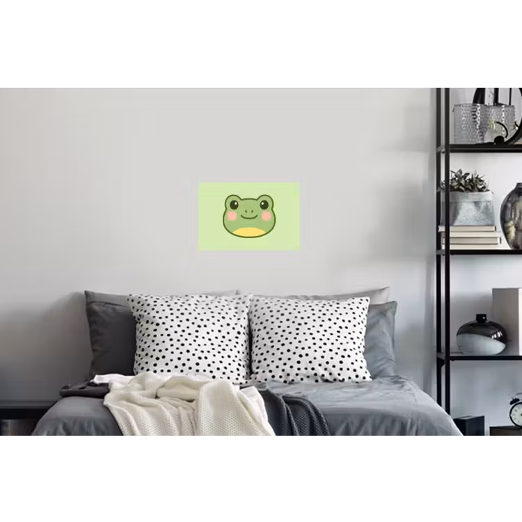 Kikker - Groen - Vriendelijkheid Muursticker klein -slaapkamer