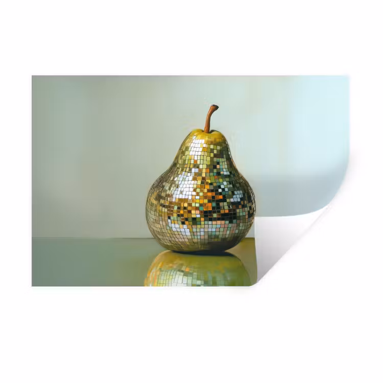 Fruit - Disco - Art - Glitter Muursticker klein -3d