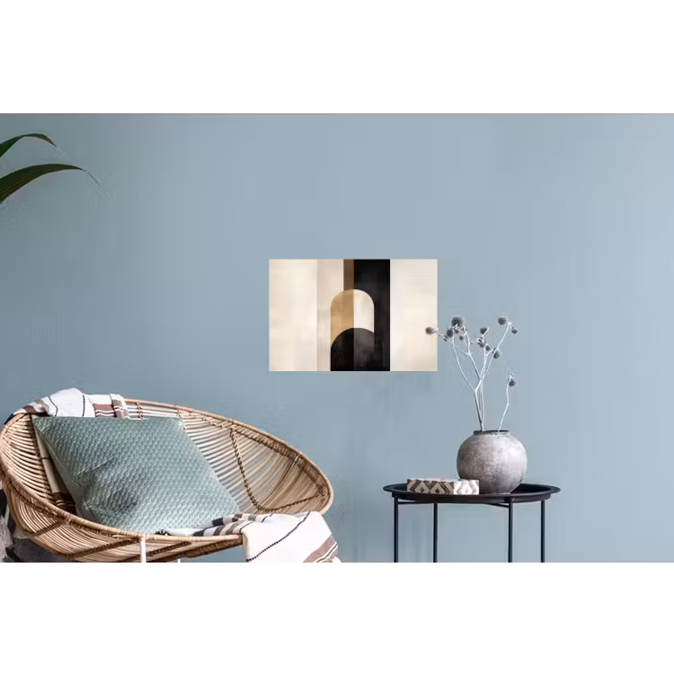 Geometrische - Vormen - Wit Muursticker klein -plant