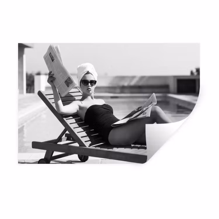 Glamour - Modern - Zwart - Wit Muursticker klein -3d