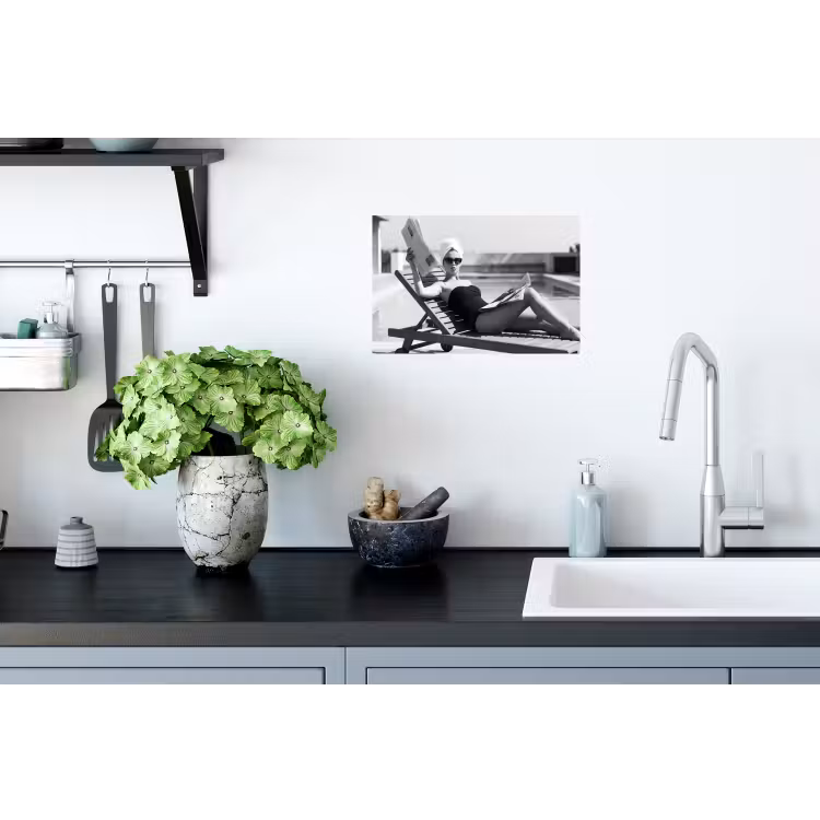 Glamour - Modern - Zwart - Wit Muursticker klein -keuken