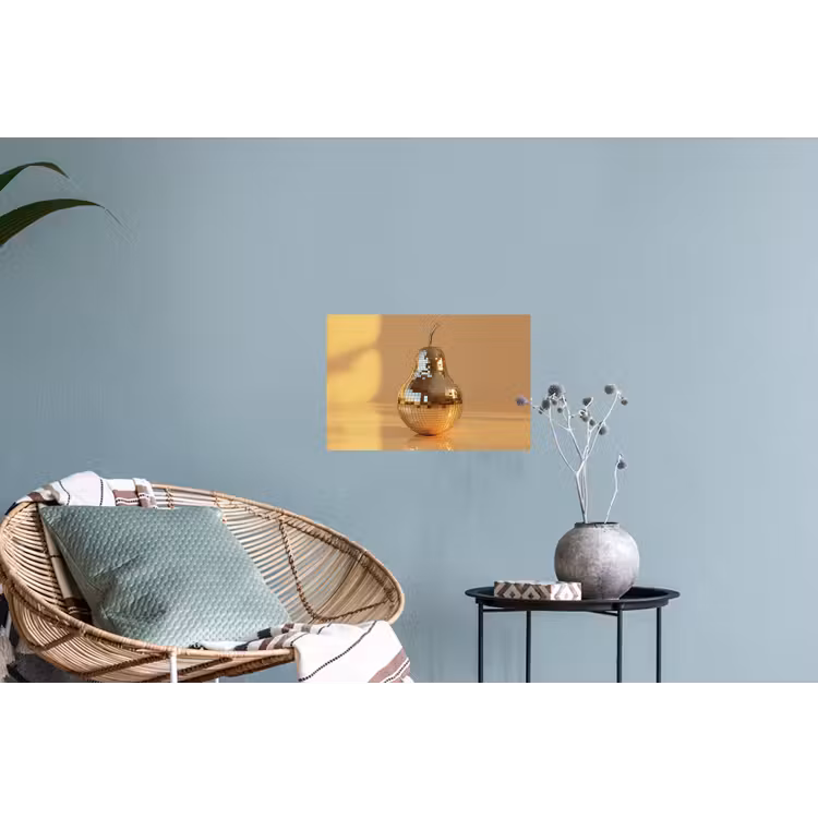 Goud - Disco - Glitter - Peer Muursticker klein -plant