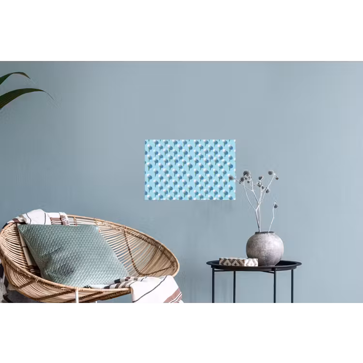 Golf - Ballen - Blauw Muursticker klein 286 -plant