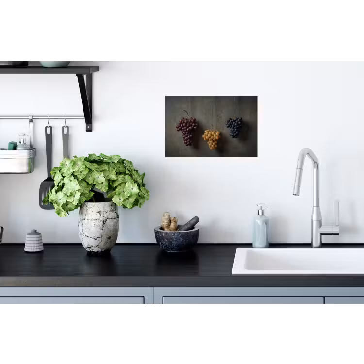 Druiven - Kleurrijk - Muur Muursticker klein -keuken